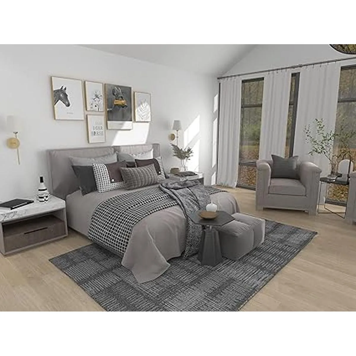 Tumgog Juego de 2 luces de pared a pilas con control_3