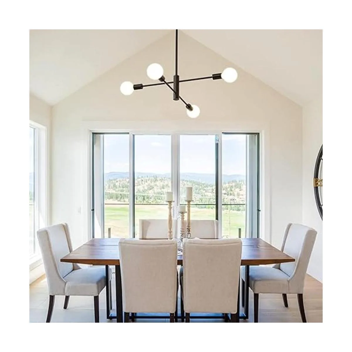 Lámpara de araña moderna Sputnik lámpara de techo_2