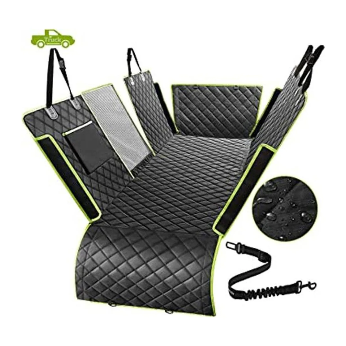 Nzonpet Fundas de asiento trasero para perro 100_1