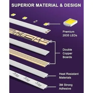 HitLights Tiras de luces LED luz blanca cálida_5