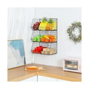 Estantes colgantes de armario de 3 niveles con divisor_6