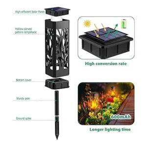 TomCare Luces solares parpadeantes para exteriores luces_3