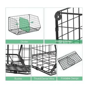 Estantes colgantes de armario de 3 niveles con divisor_7