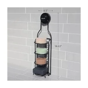 Kitsch Carrito de ducha autodrenante con estantes y_2