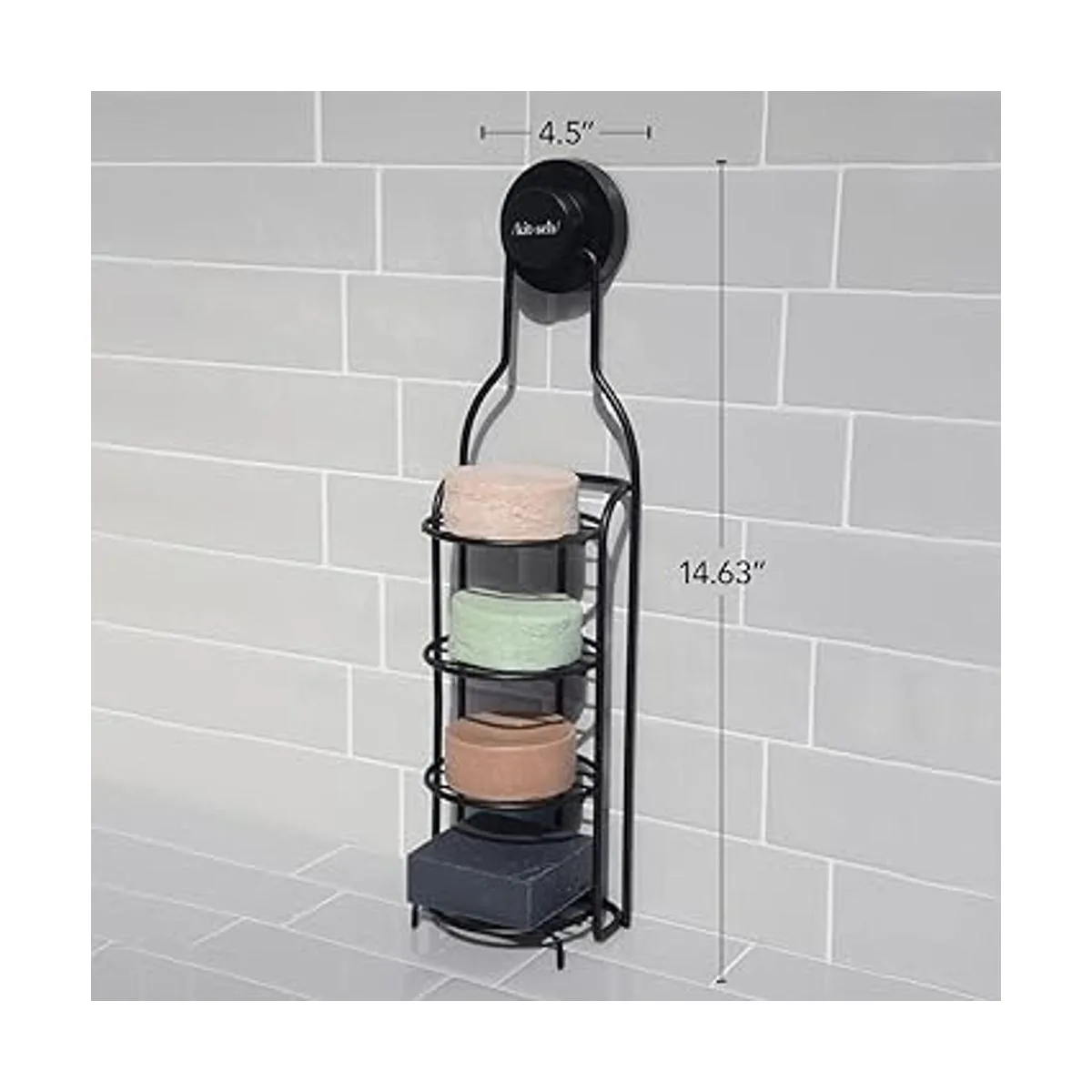 Kitsch Carrito de ducha autodrenante con estantes y_2