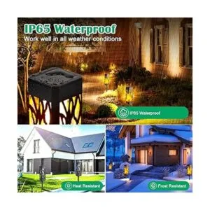 TomCare Luces solares parpadeantes para exteriores luces_5