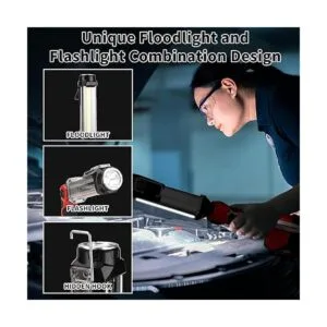 Luz de trabajo LED de 2000 LM para batería de litio_3