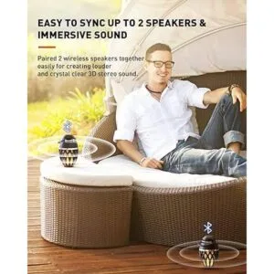 Paquete de 2 altavoces Bluetooth para exteriores IPX5_3