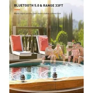 Paquete de 2 altavoces Bluetooth para exteriores IPX5_4