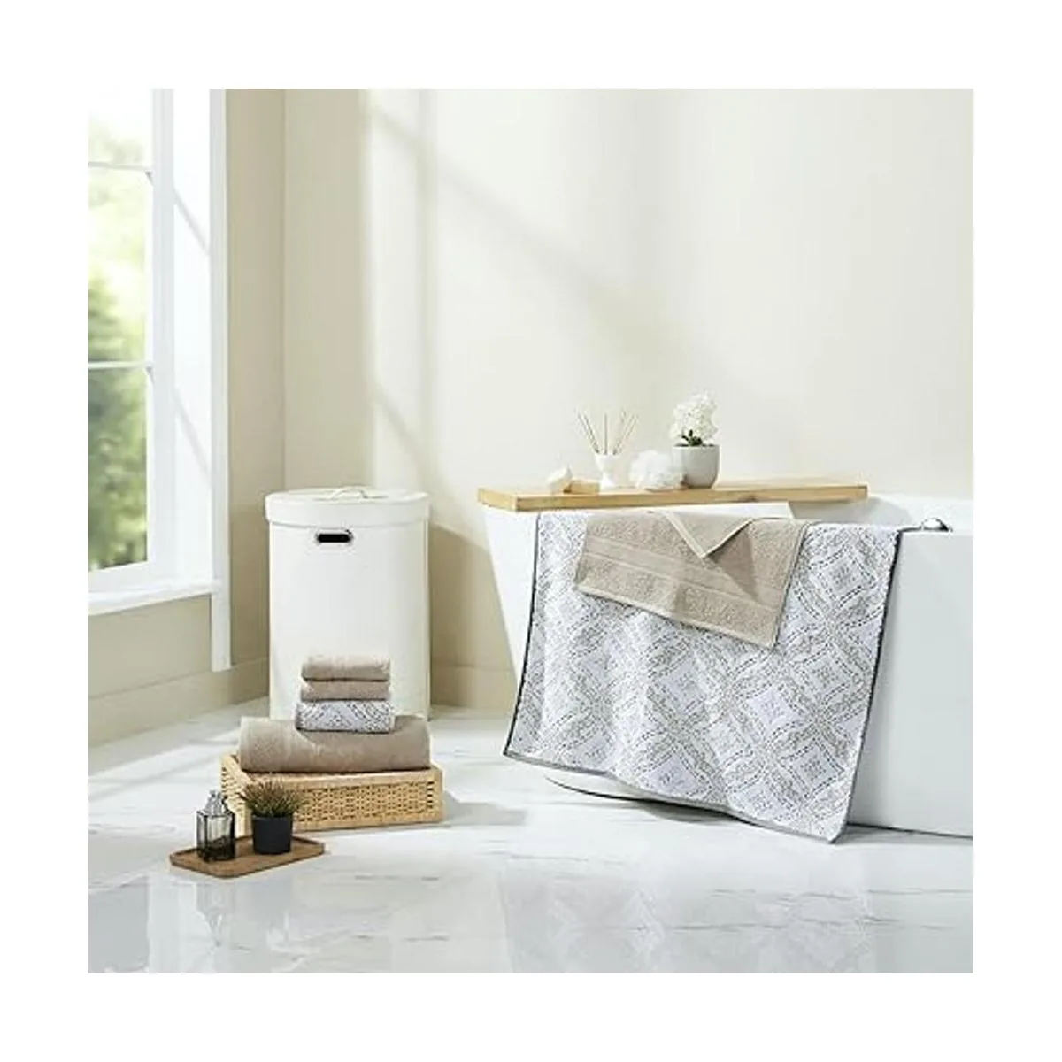 Modern Threads Capri Juego de 6 toallas de jacquard_2