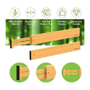 ANTOWIN Organizadores divisores de cajones de bambú 16_3