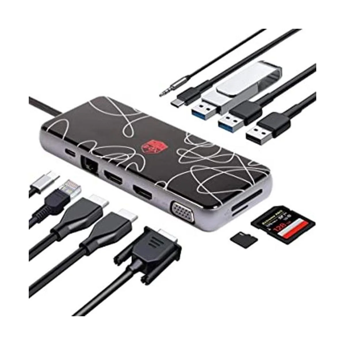 Mirabox Hub USB C estación de acoplamiento USB C_1