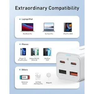 Baseus Cargador USB C bloque de carga rápido de pared PD_6
