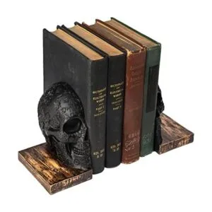 Sujetalibros de calavera góticos seres humanos de estilo_1