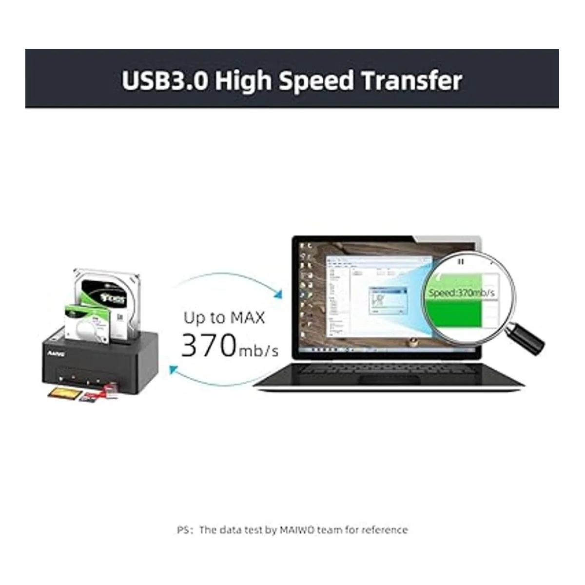 MAIWO Estación de acoplamiento de disco duro externo USB_6