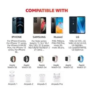 Soporte para auriculares con cargador inalámbrico 4 en 1_2