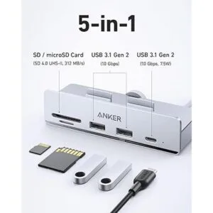Anker Hub USB C 535 5 en 1 para iMac con 2 puertos de_3