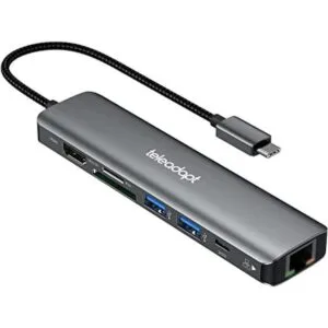 Teleadapt Hub USB C concentrador USB C a Ethernet_1