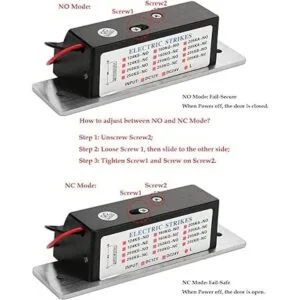 Cerradura eléctrica para puerta ANSI estándar resistente_6
