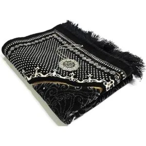 Amplia Turco Prayer Alfombra Plush Velvet janamaz_3