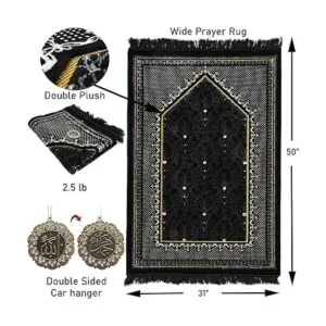 Amplia Turco Prayer Alfombra Plush Velvet janamaz_2