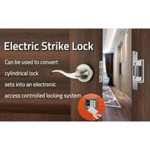 Cerradura eléctrica para puerta ANSI estándar resistente_7