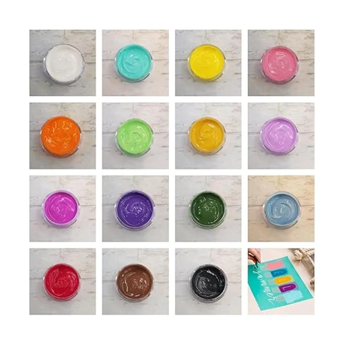 DGAGA Juegos de pasta de tiza de 15 colores para_2