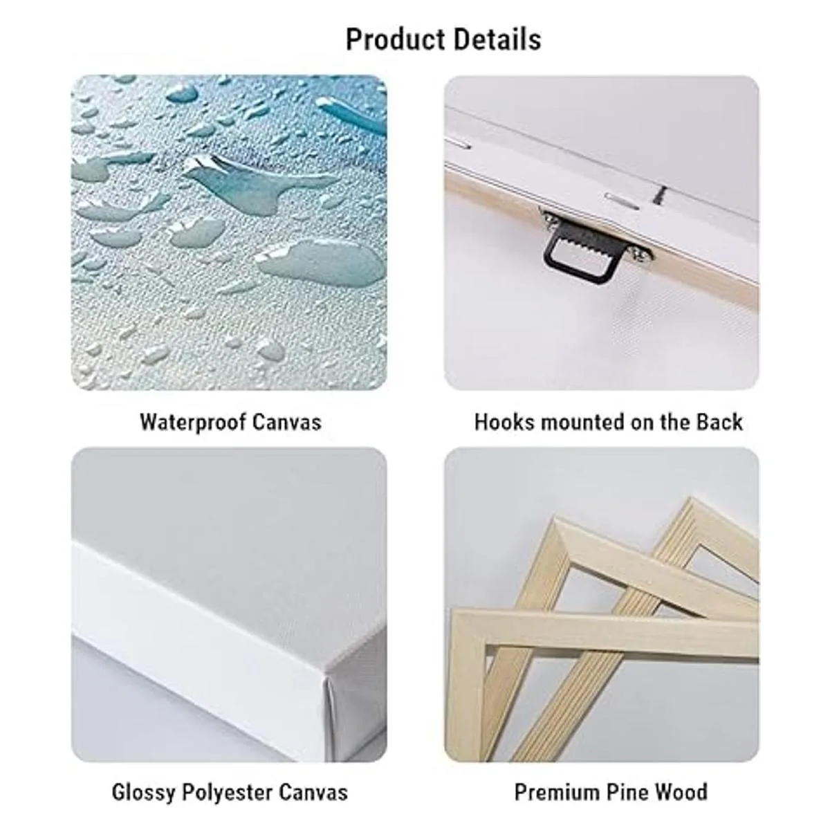 Canvbay 3 piezas de arte abstracto de pájaros para pared_5