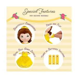 KIDS PREFERRED Disney Dancing Belle Juguete de peluche_3