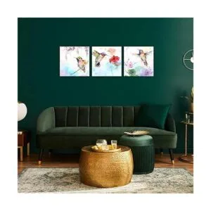 Canvbay 3 piezas de arte abstracto de pájaros para pared_3