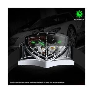 Caluxe Reloj de pulsera mecánico automático de esqueleto_3