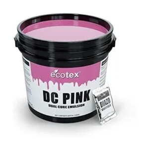 Ecotex Emulsión de serigrafía rosa DC cuarto de galón_1