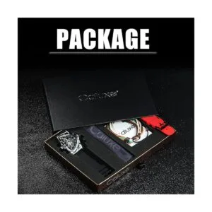 Caluxe Reloj de pulsera mecánico automático de esqueleto_5