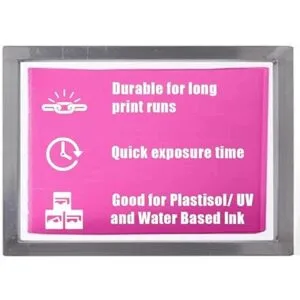 Ecotex Emulsión de serigrafía rosa DC cuarto de galón_6