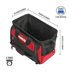 WORKPRO Bolsa de herramientas de boca ancha superior de 16_7