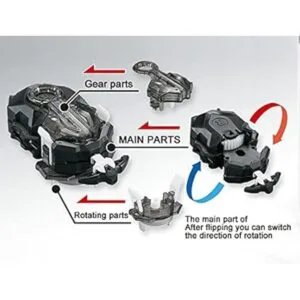 Twueivw Set de lanzadores de trompos Bey Battle Burst_5