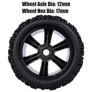 Aimrock Ruedas y neumáticos hexagonales de 0.669 in RC_3