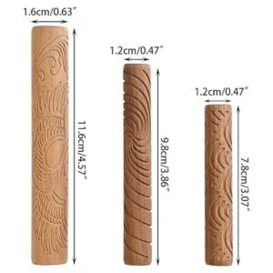 OwnMy Juego de 10 rodillos de patrón de modelado de_2