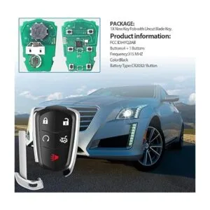 FCC ID HYQ2AB 5 botones 315 MHZ control remoto de_6