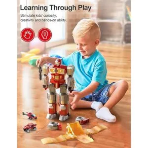 Juguetes transformadores Figuras de acción de robot de_2