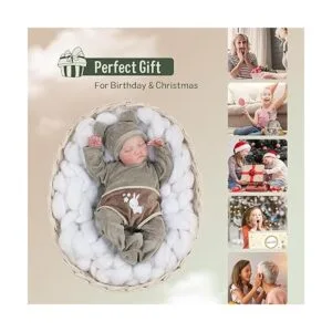 JIZHI Lifelike Reborn Baby Dolls Boy 17Inch Baby Soft_5