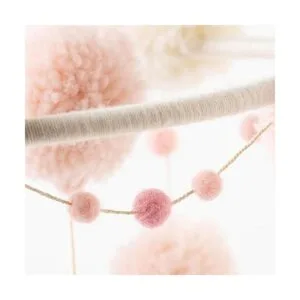 Mud Pie PomPom Mobile Rosa_5