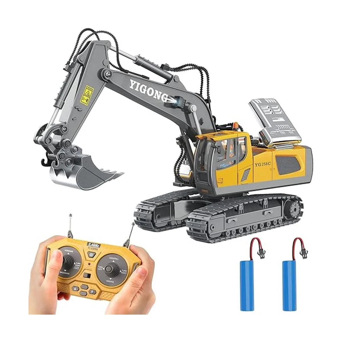 Juguete excavadora de control remoto para niños de 6 a 12_1