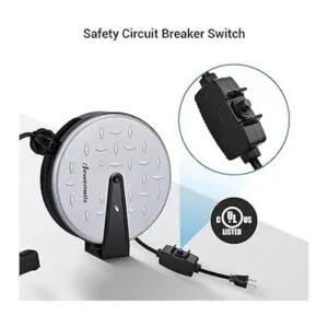 DEWENWILS Carrete de cable de extensión de metal cable de_7