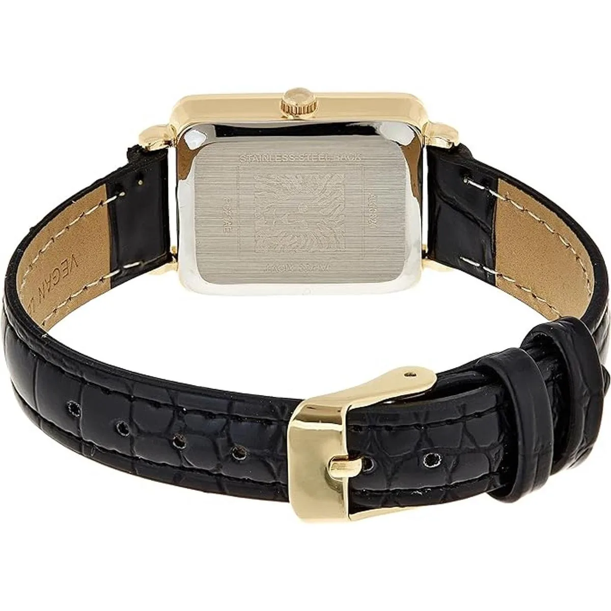 Anne Klein Womens Glitter Accented CrocoGrain Strap_2
