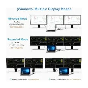 Estación de acoplamiento para laptop adaptador USB C a_5