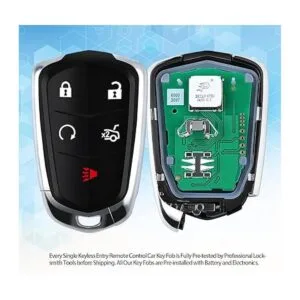FCC ID HYQ2AB 5 botones 315 MHZ control remoto de_3