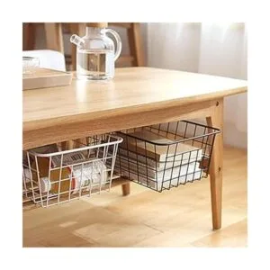 Redrubbit Cestas de alambre de metal cubos organizadores_3