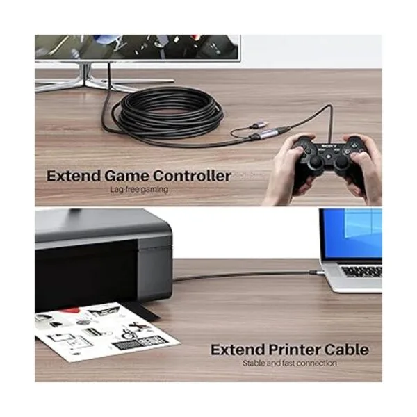 GearIT Cable de extensión activo USB 3.0 30 pies Amacho_5