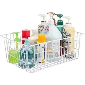 Redrubbit Cestas de alambre de metal cubos organizadores_6